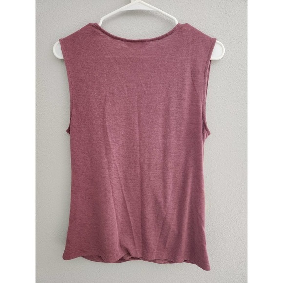 Athleta WOMEN'S TAWNY ROSE SLEEVELESS BREEZY WRAP TOP TANK Size Small - Picture 5 of 6